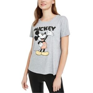 Disney Gray Mickey Mouse Short Sleeve Tee